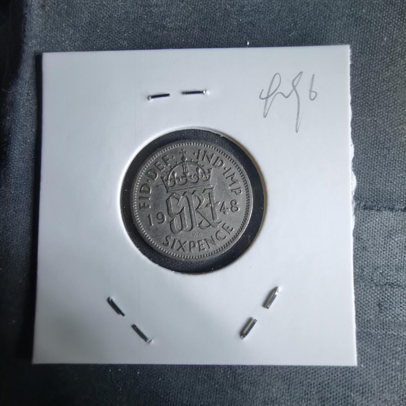 沼泽如烟--第992场 英国1948年6便士