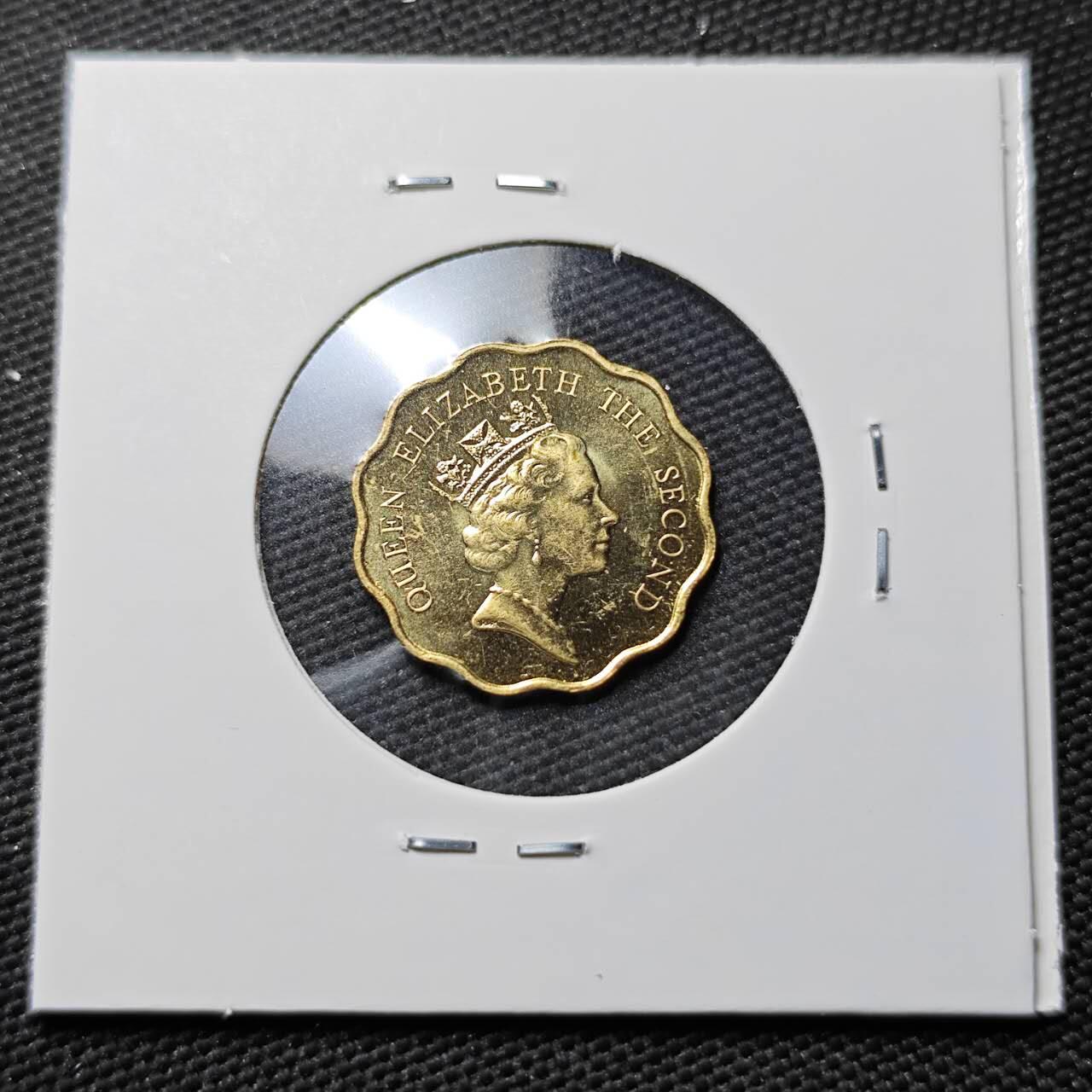 KK钱币收藏小铺  第397期 百期特怕（四拍之一） 2月预留时间 周末发货  1988香港2毫铜币 少见年份