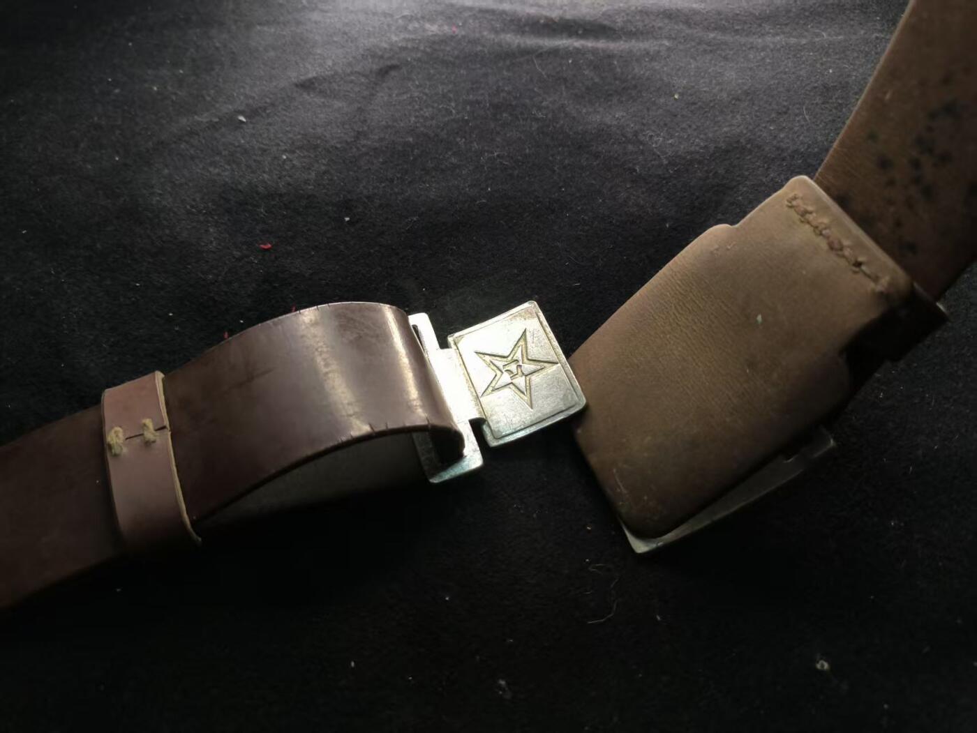 （450件拍品！制服徽章盛宴）罗岚⭐爱藏⭐年前甄选大拍场-店主清仓处理-分享拍场额外现金红包（实体经营） su-M55式（62）干部人造革腰带 品佳