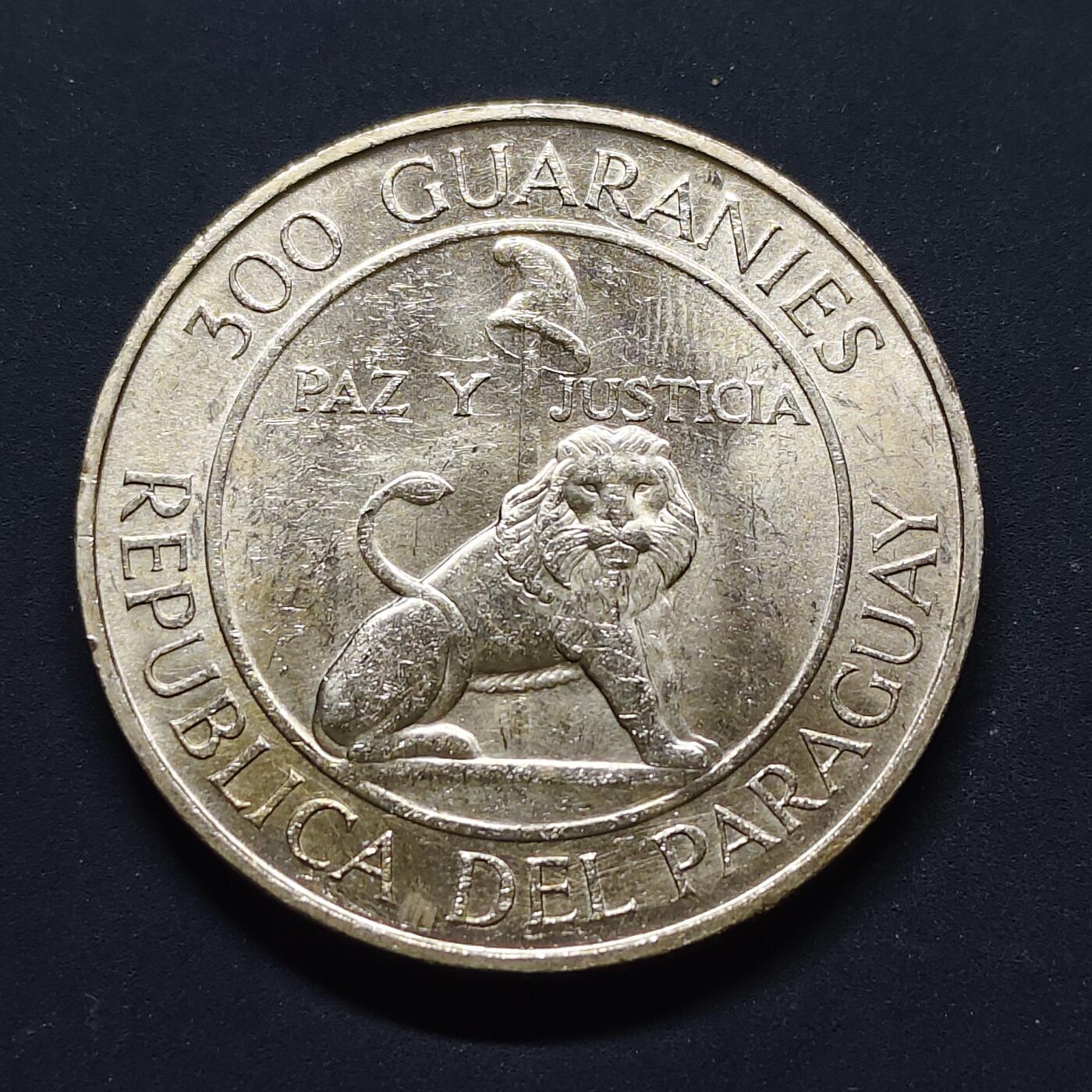 【全场包邮】纯粹捡漏拍503场 巴拉圭1968年300瓜拉尼第四届斯特罗斯纳总统任期纪念银币【38毫米26.6克72%】