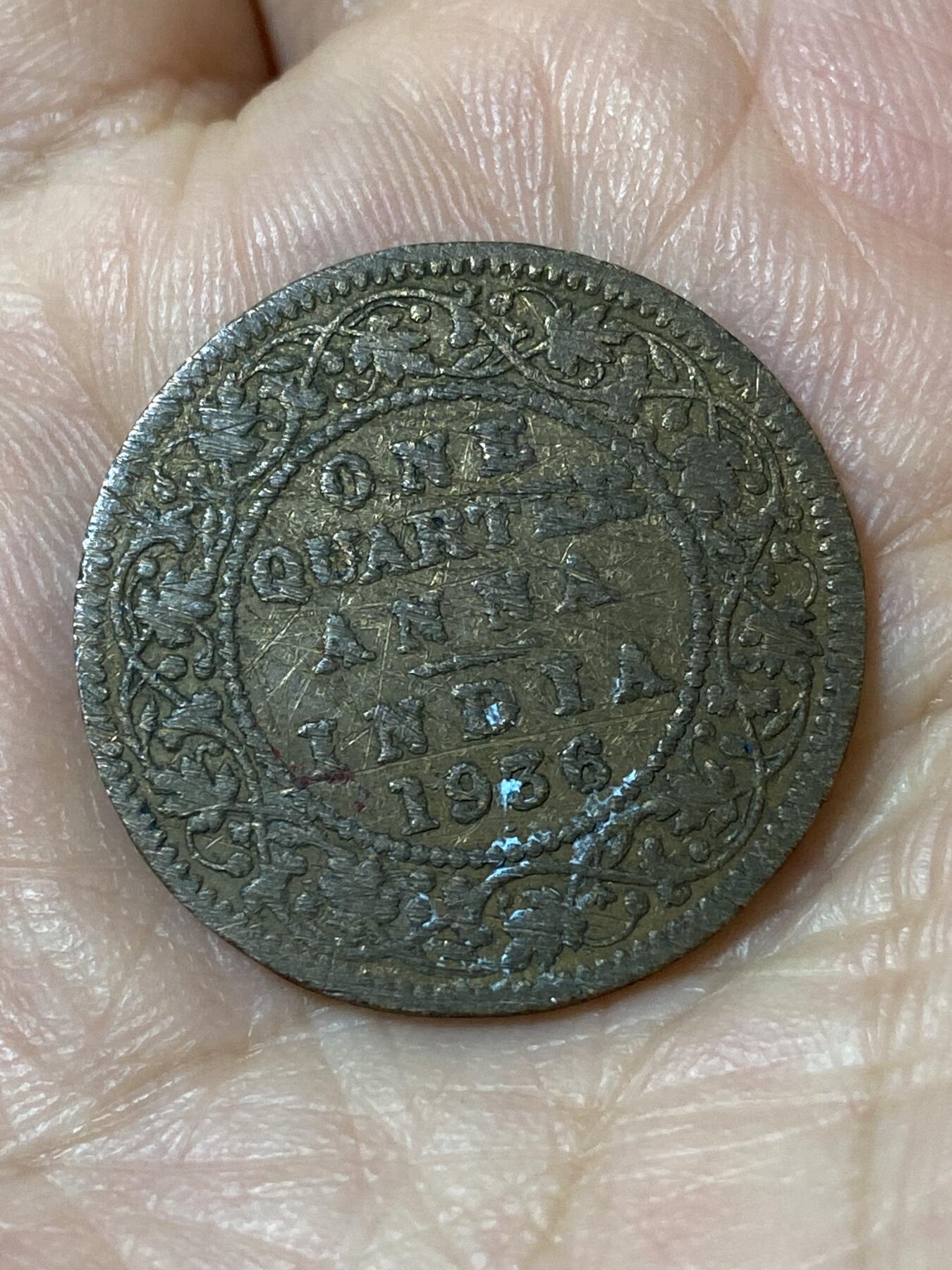 2026年第二十三场(总第一百九十二场）外国好品散币场(年后发货) 英属印度1936年1/4安娜(乔治五世逝世年，关门年，c版加尔各答造)