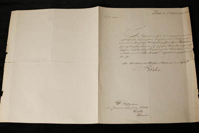 欢庆春节！戎马世界章牌大赏第112期春节大拍  德专场 - 基尔海军学院与学校 致威廉·沙克的 官方行政通知信