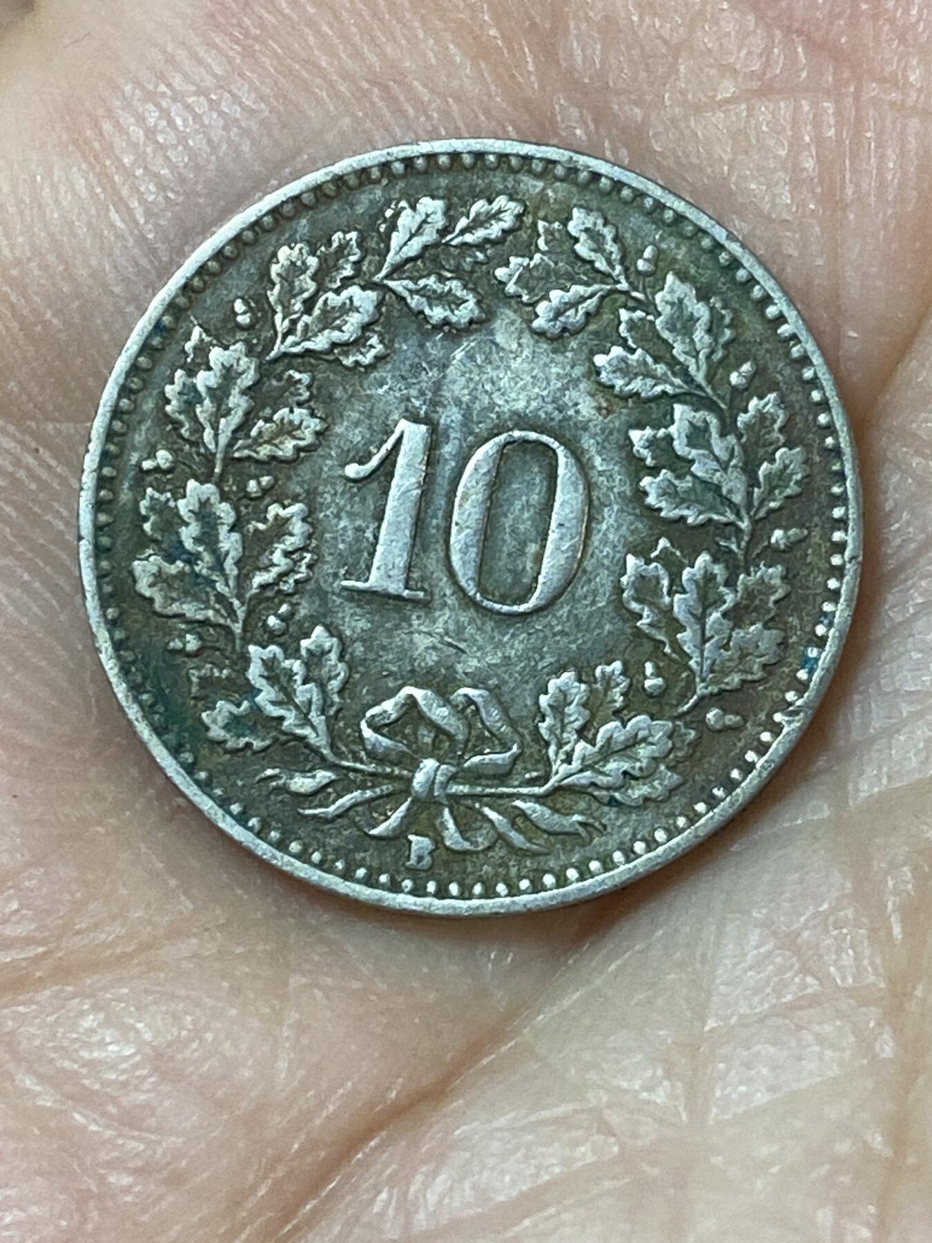 2026年第二十四场(总第一百九十三场）外国好品散币场(免佣金) 少见早期年份–瑞士🇨🇭1921年10拉彭(第二版，B标伯尔尼造)