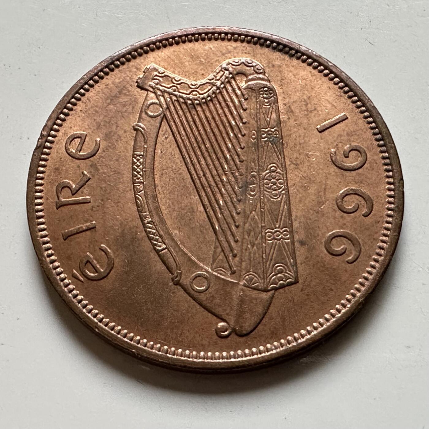 🌹外币初藏🌹🐯2026年第19场 快递已停，正月十五后再发 爱尔兰1966年一便士