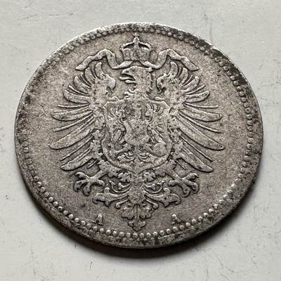 🌹外币初藏🌹🐯2026年第19场 快递已停，正月十五后再发 - 德国1873年短翅20芬尼银币