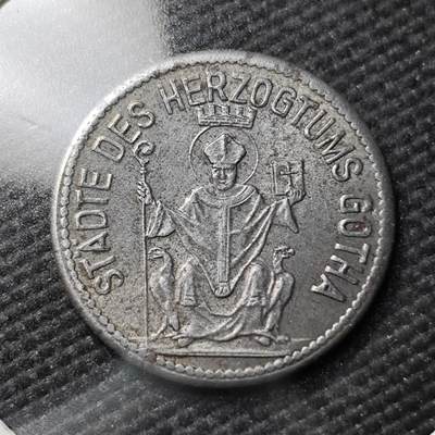 KK钱币收藏小铺  第397期 百期特怕（四拍之一） 2月预留时间 周末发货 -  ND(1919) 德紧哥达州 1芬尼铁币