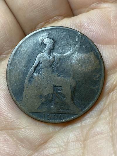 2026年第二十三场(总第一百九十二场）外国好品散币场(年后发货) - 有伤–英国🇬🇧1900年1便士(维多利亚女王老年披纱)