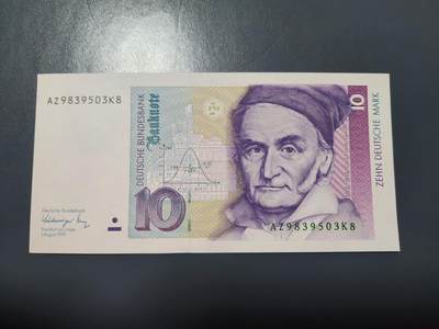 2月11号晚上8点 外国纸币自动截拍第24场 - 德国1991年10马克 新品