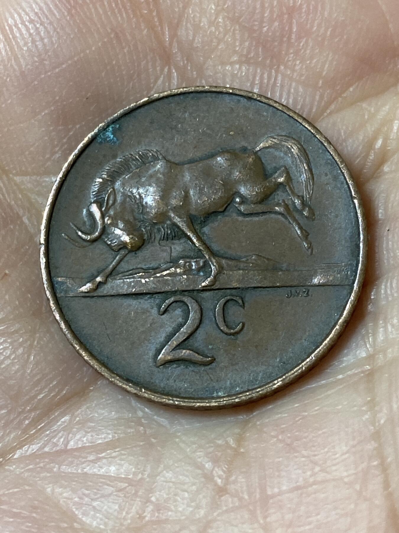 2026年第二十三场(总第一百九十二场）外国好品散币场(年后发货) 南非🇿🇦1965年2分(独立后第二套，布尔语版)