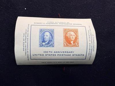 （450件！制服徽章盛宴）罗岚⭐爱藏⭐年前甄选大拍场-店主清仓处理-分享拍场额外现金红包（实体经营） - 美国邮票发行 100 周年纪念张