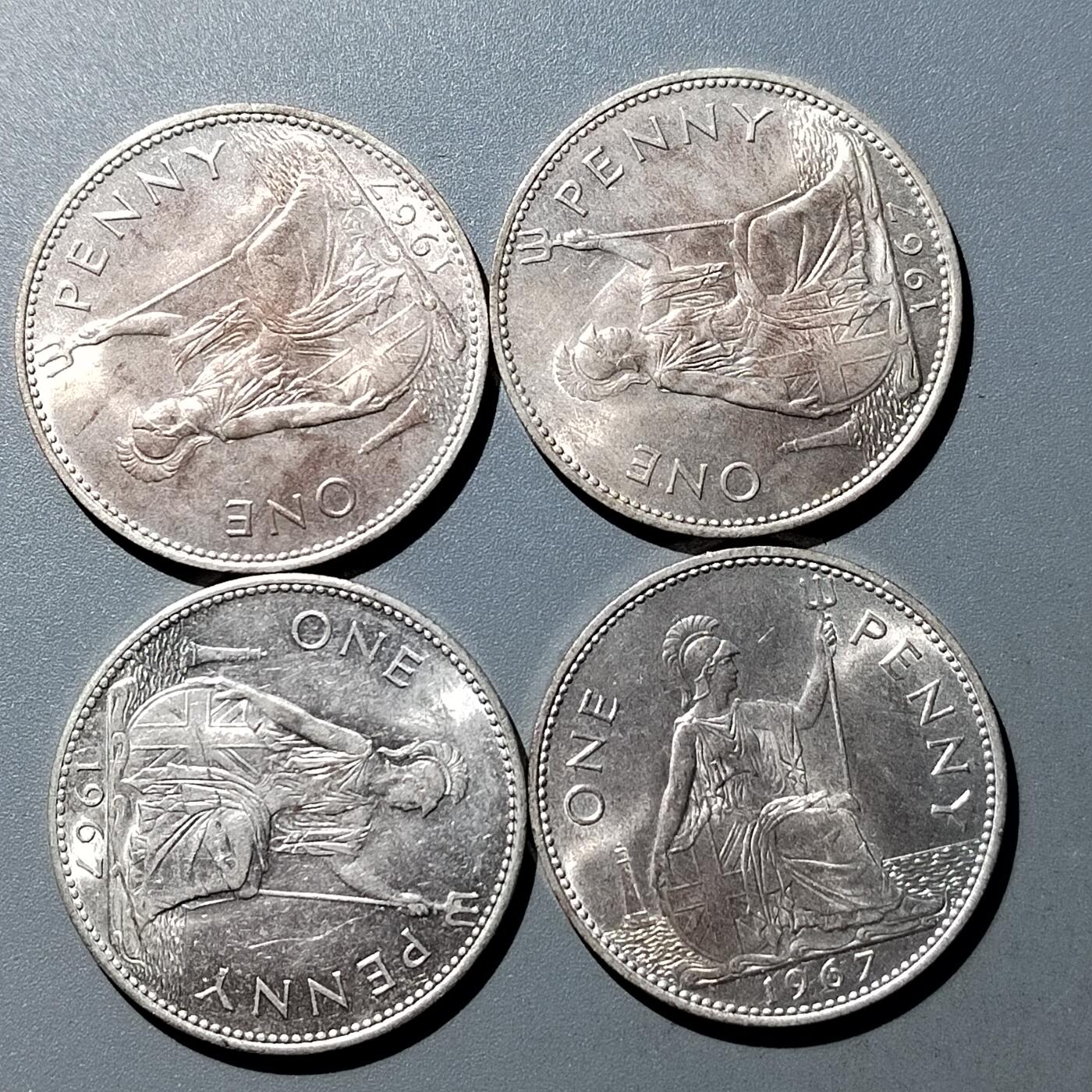 PCAI钱币  23-759  古钱铜元小专场 英国币四枚