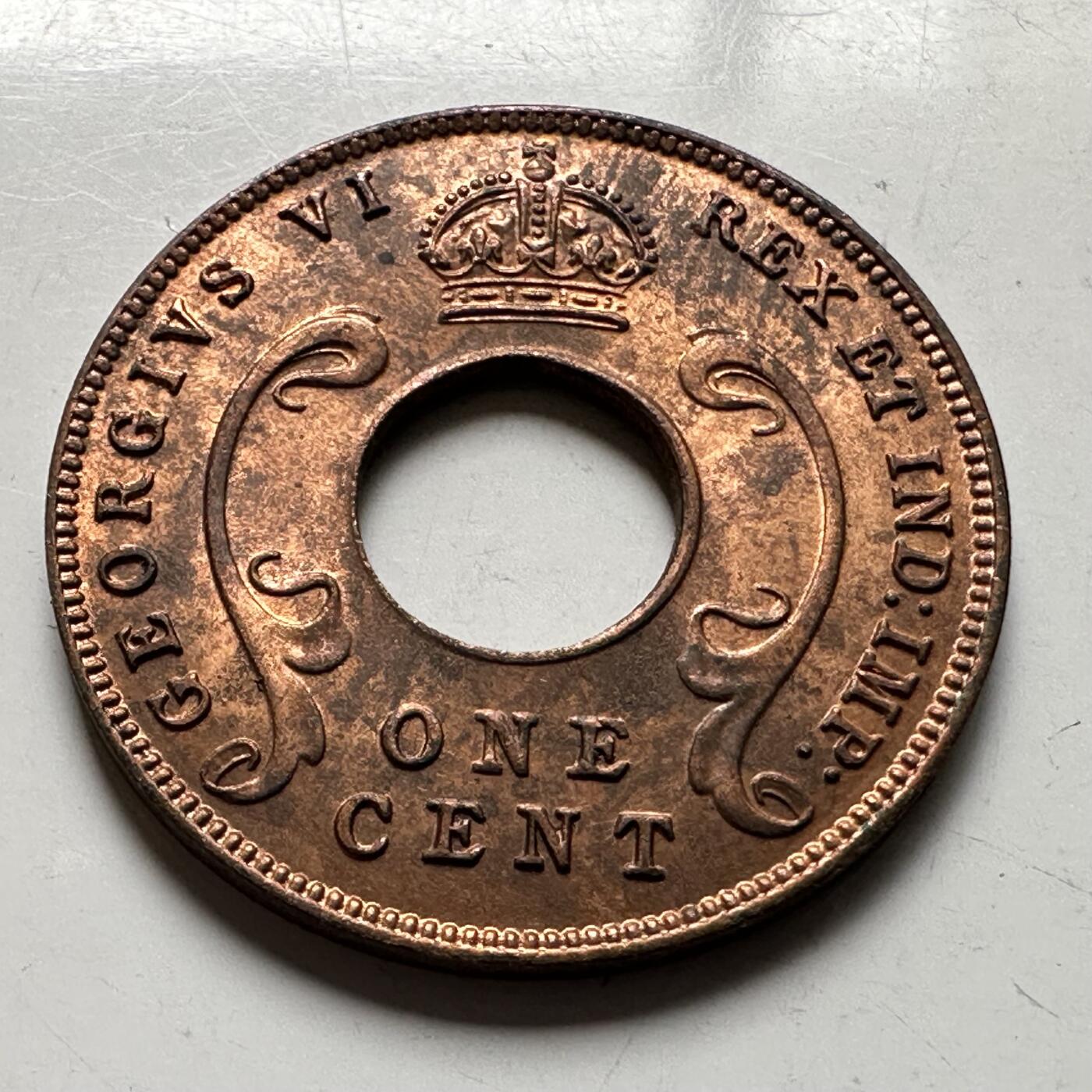 🌹外币初藏🌹🐯2026年第19场 快递已停，正月十五后再发 英属东非1942年一分