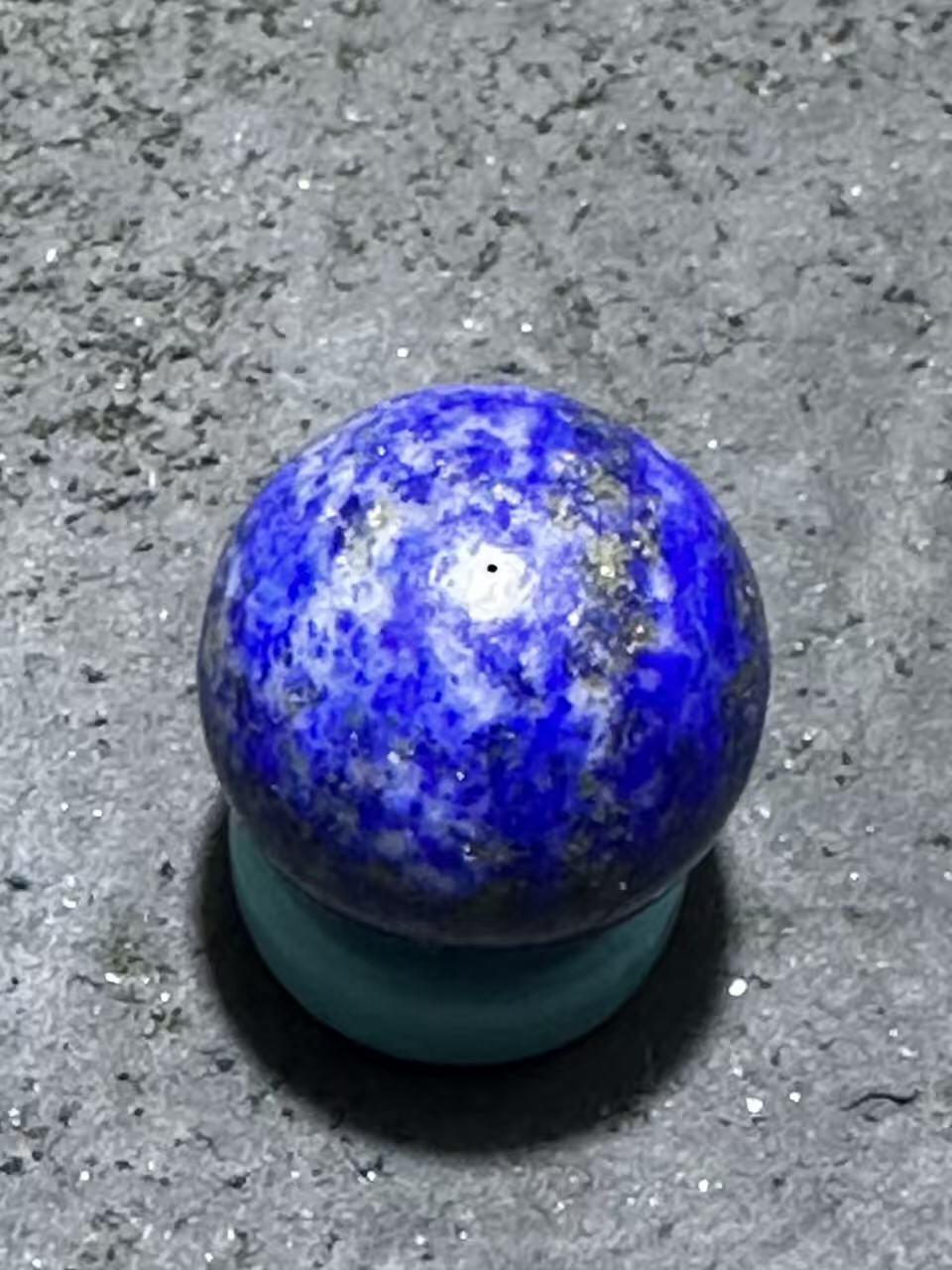 阿富汗老矿青金石通货圆珠一个！