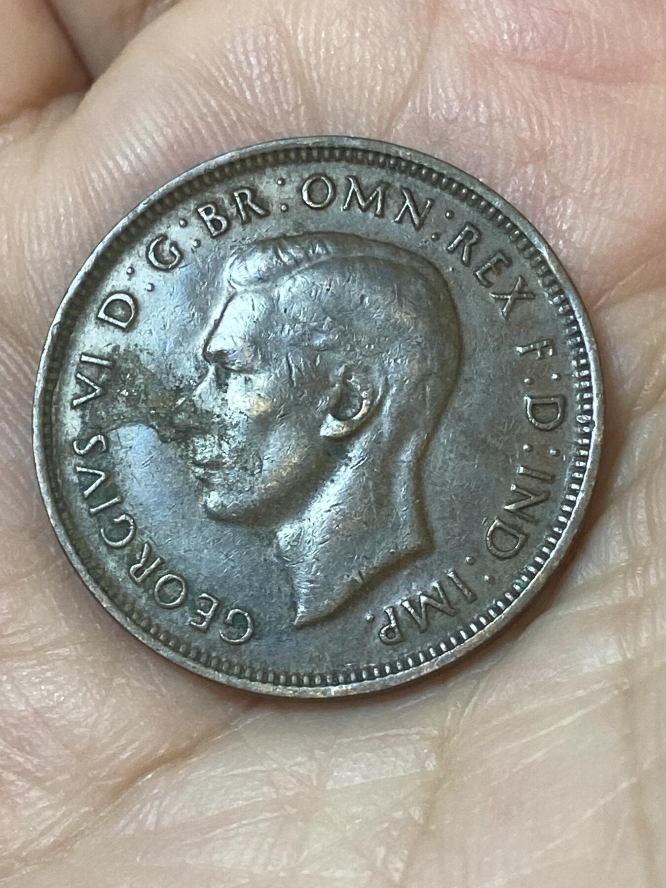 2026年第二十四场(总第一百九十三场）外国好品散币场(免佣金) 澳大利亚🇦🇺1942年1/2便士(乔治五世第一版，p版珀斯造)