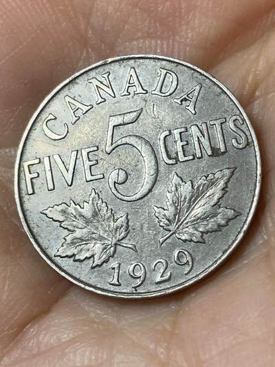 2026年第二十三场(总第一百九十二场）外国好品散币场(年后发货) - 加拿大🇨🇦1929年5分(乔治五世第四版)