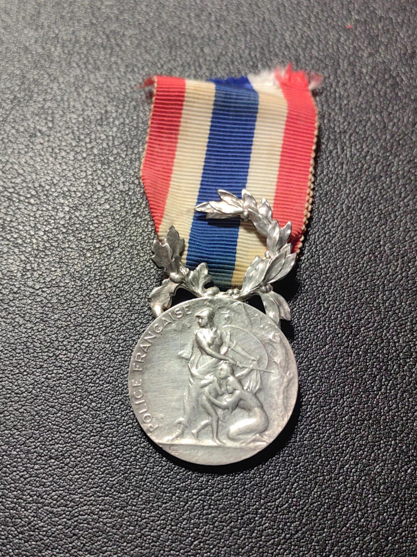 靖甫拍卖第四场 法国内务部荣誉奖章 银质带银标