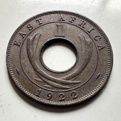 🌹外币初藏🌹🐯2026年第19场 快递已停，正月十五后再发 - 英属东非1922年一分