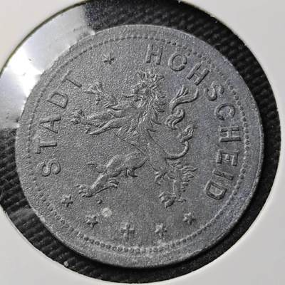 KK钱币收藏小铺  第397期 百期特怕（四拍之一） 2月预留时间 周末发货 -  1917 德紧赫希德市 50芬尼锌币