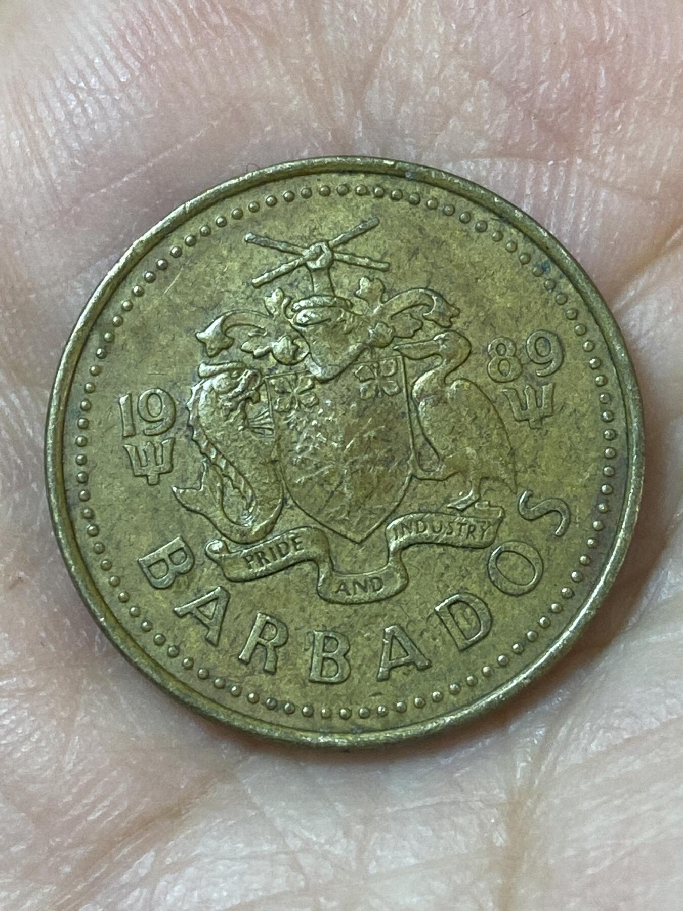 2026年第二十四场(总第一百九十三场）外国好品散币场(免佣金) 巴巴多斯🇧🇧1989年5分(第一版)