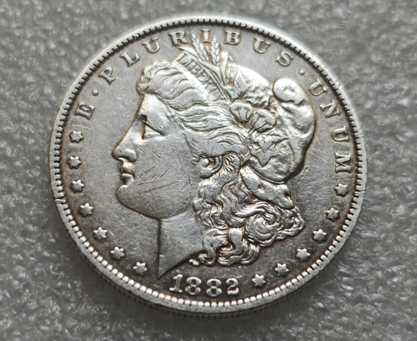 瓶子🏺第229期拍卖会[节后2月24日发货]  美国1882年O版摩根大银币  26.5克