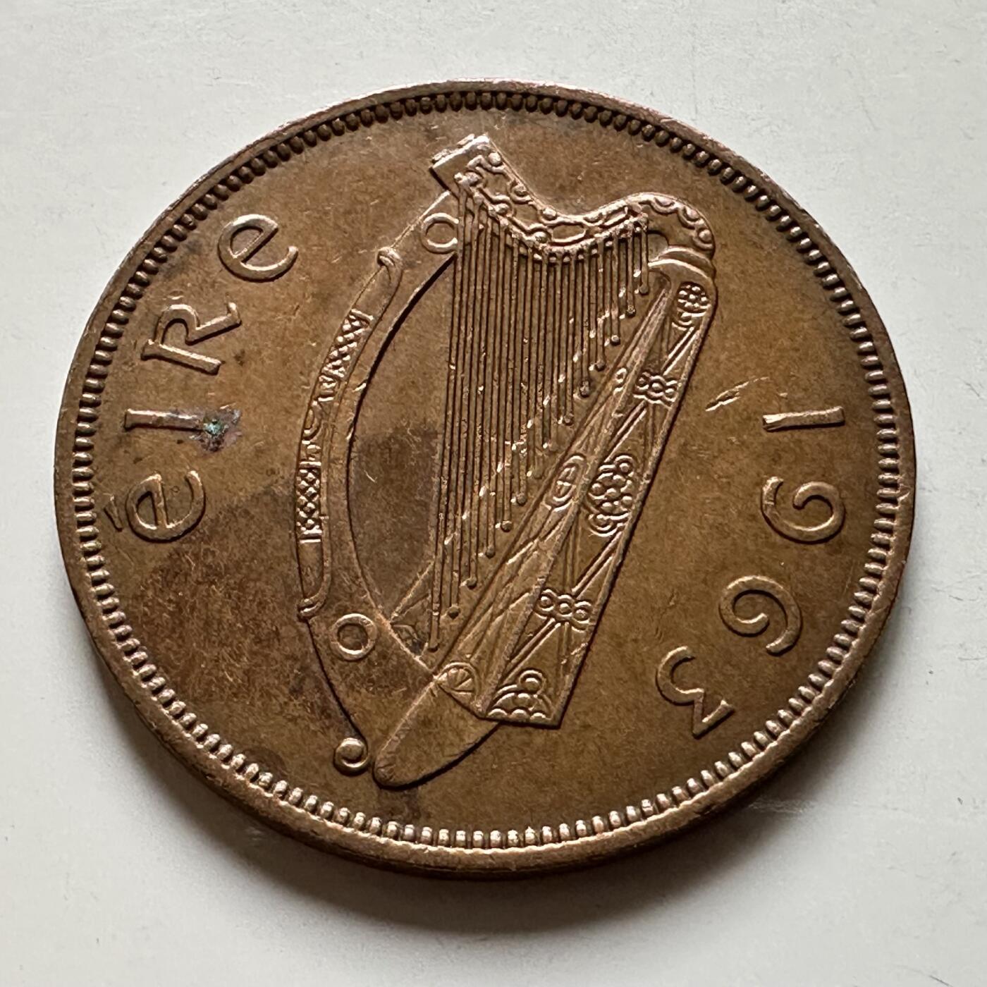 🌹外币初藏🌹🐯2026年第19场 快递已停，正月十五后再发 爱尔兰1963年一便士