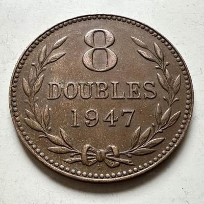 🌹外币初藏🌹🐯2026年第19场 快递已停，正月十五后再发 - 根西岛1947年8道布 a