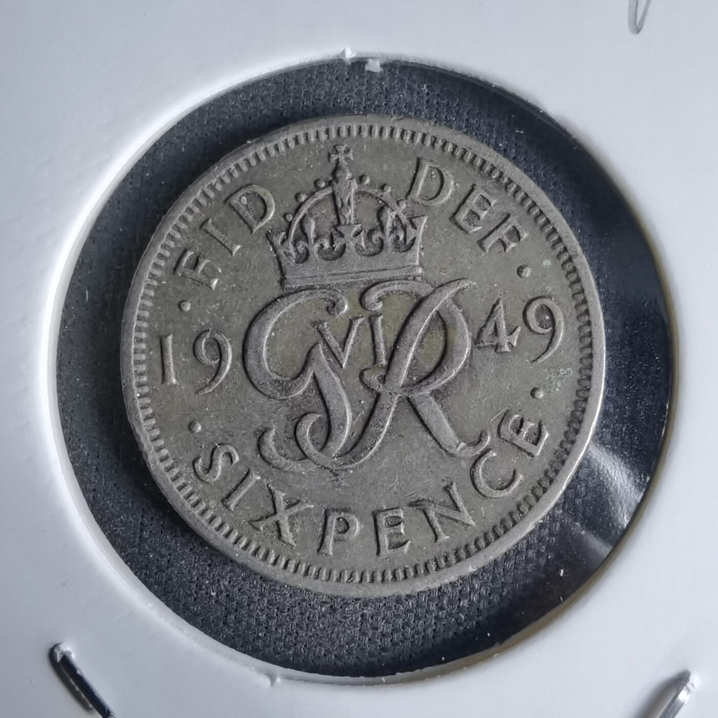 沼泽如烟--第992场 英国1949年6便士