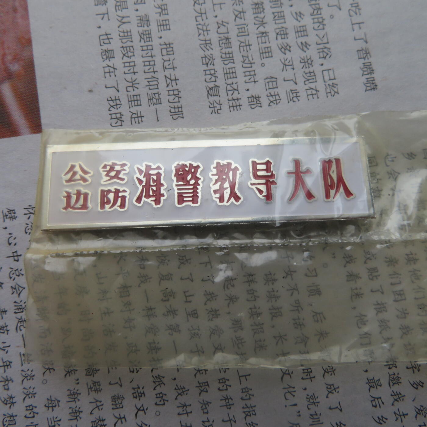 教导大队胸牌一个