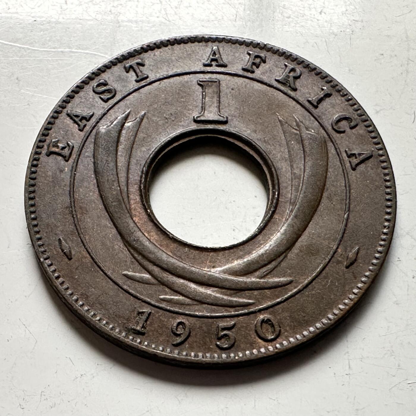 🌹外币初藏🌹🐯2026年第19场 快递已停，正月十五后再发 英属东非1950年一分