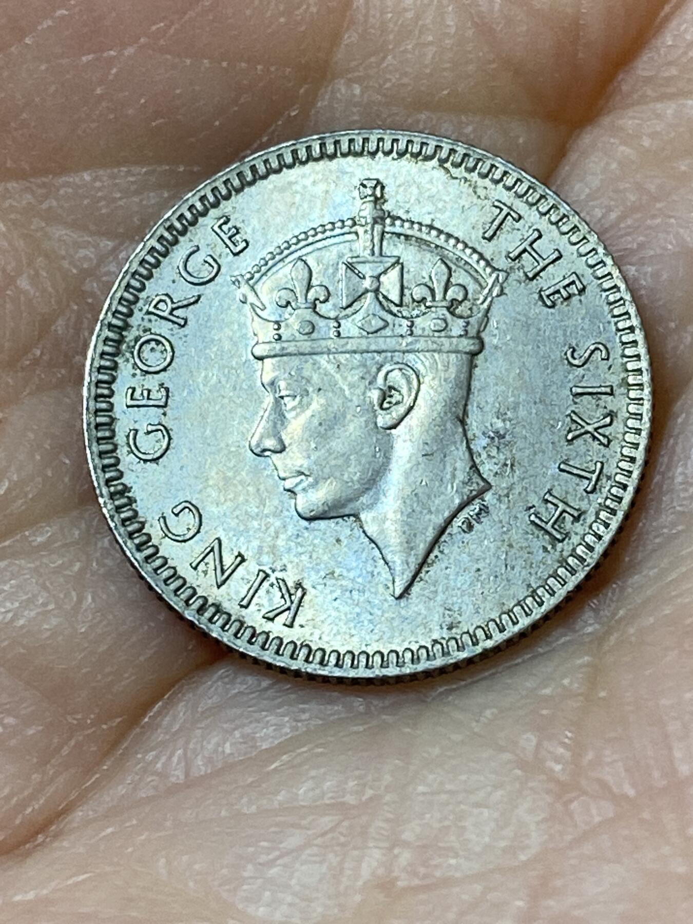 2026年第二十三场(总第一百九十二场）外国好品散币场(年后发货) 原光好品–英属马来亚1950年5分(乔治六世第三版，关门年仅发行2年)