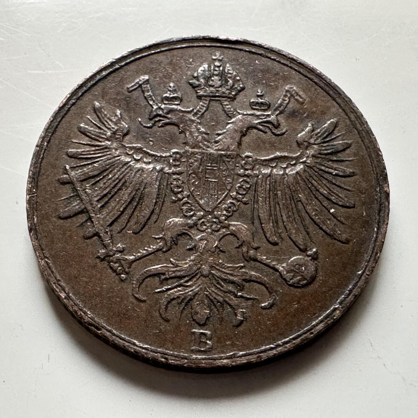 🌹外币初藏🌹🐯2026年第19场 快递已停，正月十五后再发 伦巴第-威尼托1862年弗朗茨·约瑟夫一世1 Soldo铜币