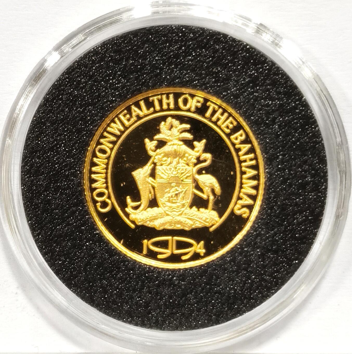 博洋堂蛇年收官专场暨第161期（全场包邮） 1994年巴哈马一杆进洞金币 3.11克 发行量仅25万枚