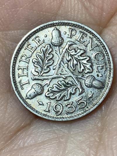 2026年第二十四场(总第一百九十三场）外国好品散币场(免佣金) - 流通好品–英国🇬🇧1935年3便士银币(乔治五世第三版，500银)