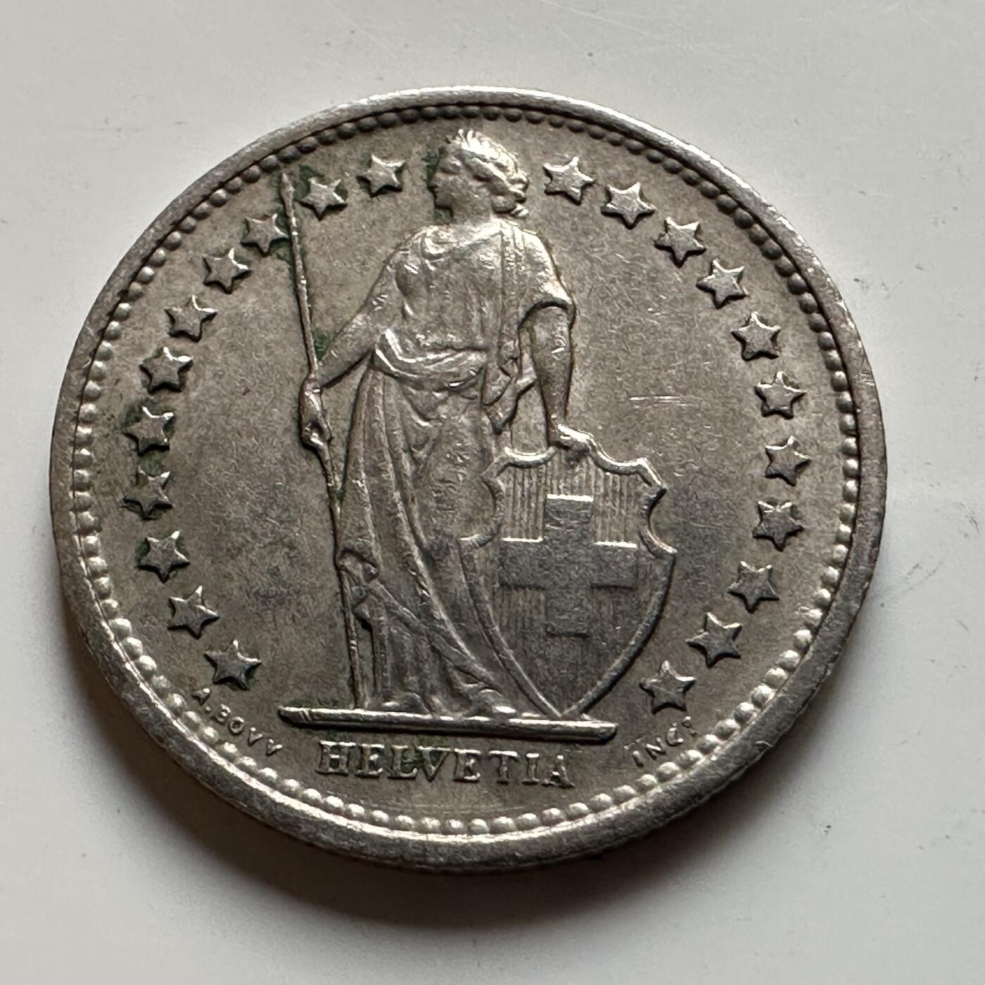 🌹外币初藏🌹🐯2026年第19场 快递已停，正月十五后再发 瑞士1968年1/2法郎