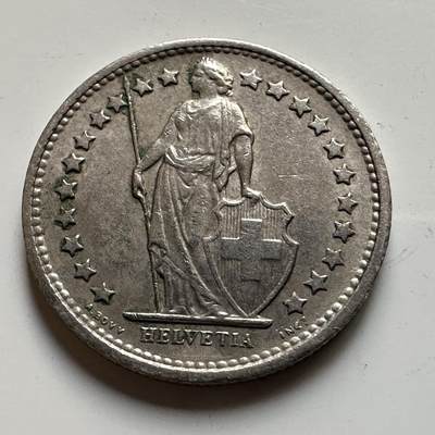 🌹外币初藏🌹🐯2026年第19场 快递已停，正月十五后再发 - 瑞士1968年1/2法郎