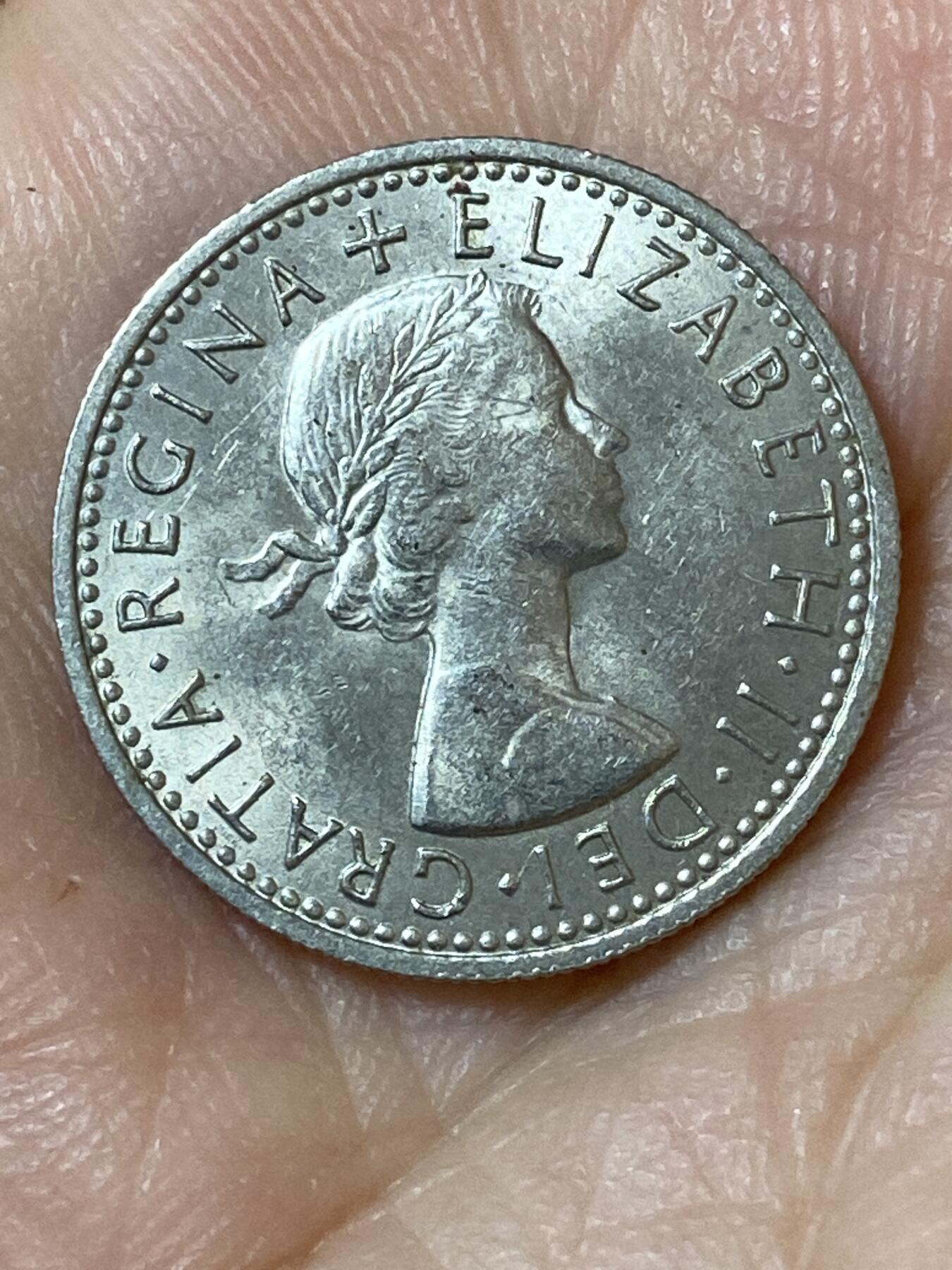 2026年第二十三场(总第一百九十二场）外国好品散币场(年后发货) 英国🇬🇧1967年6便士(伊丽莎白二世青年桂冠第二版，普制币关门年)