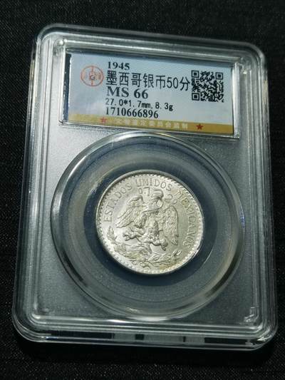 天下钱庄专场欢迎参拍 - 墨西哥鹰50分银币