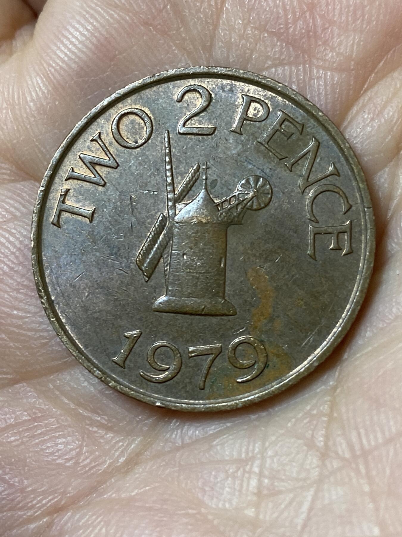 2026年第二十三场(总第一百九十二场）外国好品散币场(年后发货) 英属根西岛🇬🇬1979年2便士(伊丽莎白二世时期，十进制第二套)