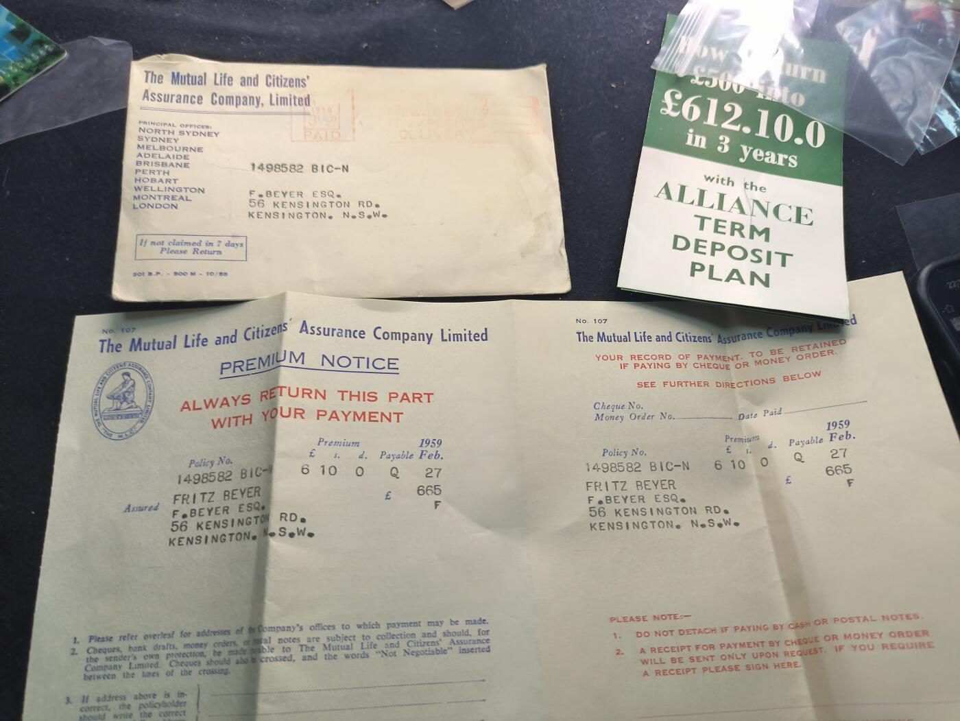 （450件拍品！制服徽章盛宴）罗岚⭐爱藏⭐年前甄选大拍场-店主清仓处理-分享拍场额外现金红包（实体经营） 澳大利亚金融与保险文件--Alliance Term Deposit Plan（联盟定期存款计划）册  详细见简介