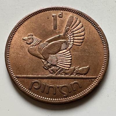 🌹外币初藏🌹🐯2026年第19场 快递已停，正月十五后再发 - 爱尔兰1966年一便士