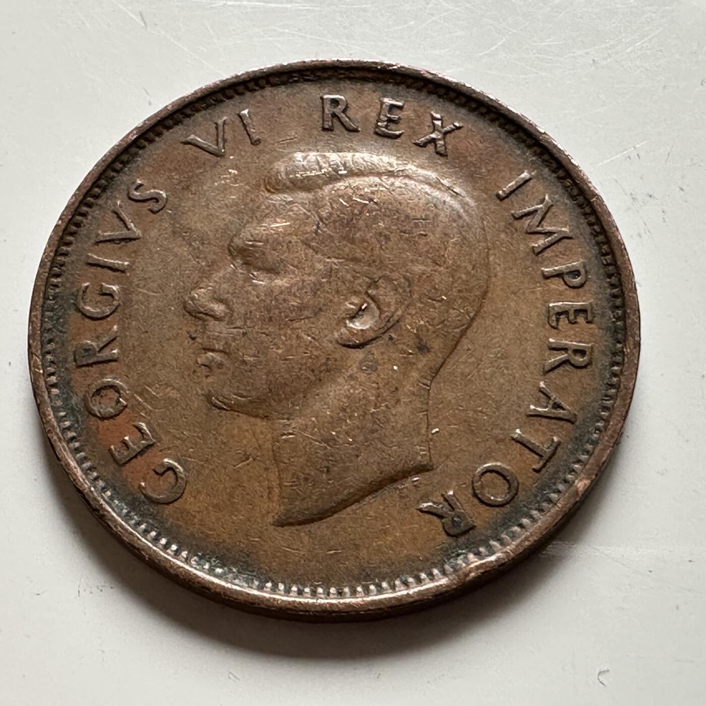 🌹外币初藏🌹🐯2026年第19场 快递已停，正月十五后再发 英属南非1942年1/2便士