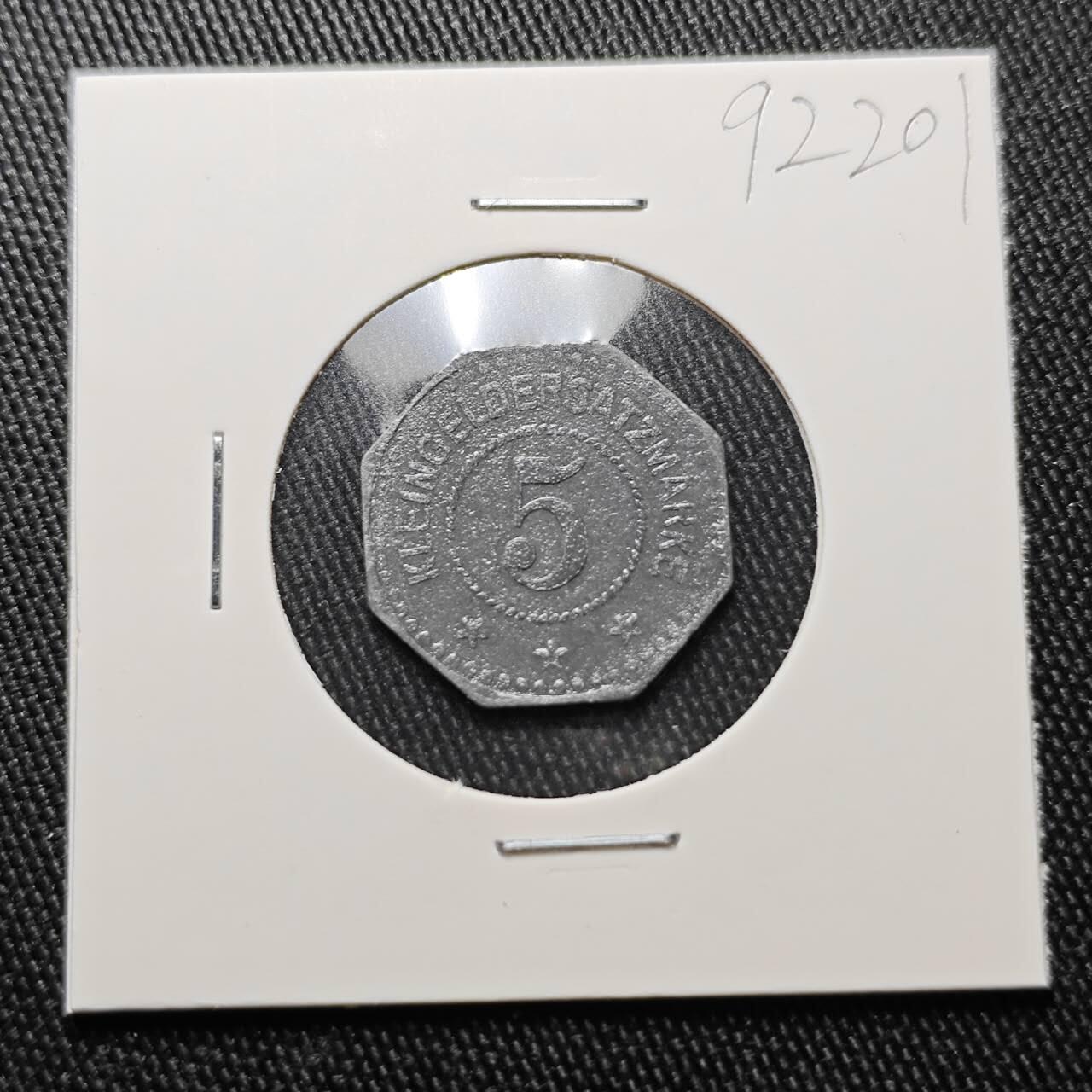 KK钱币收藏小铺  第392期  2月预留时间 周末发货 德紧 5芬尼代币