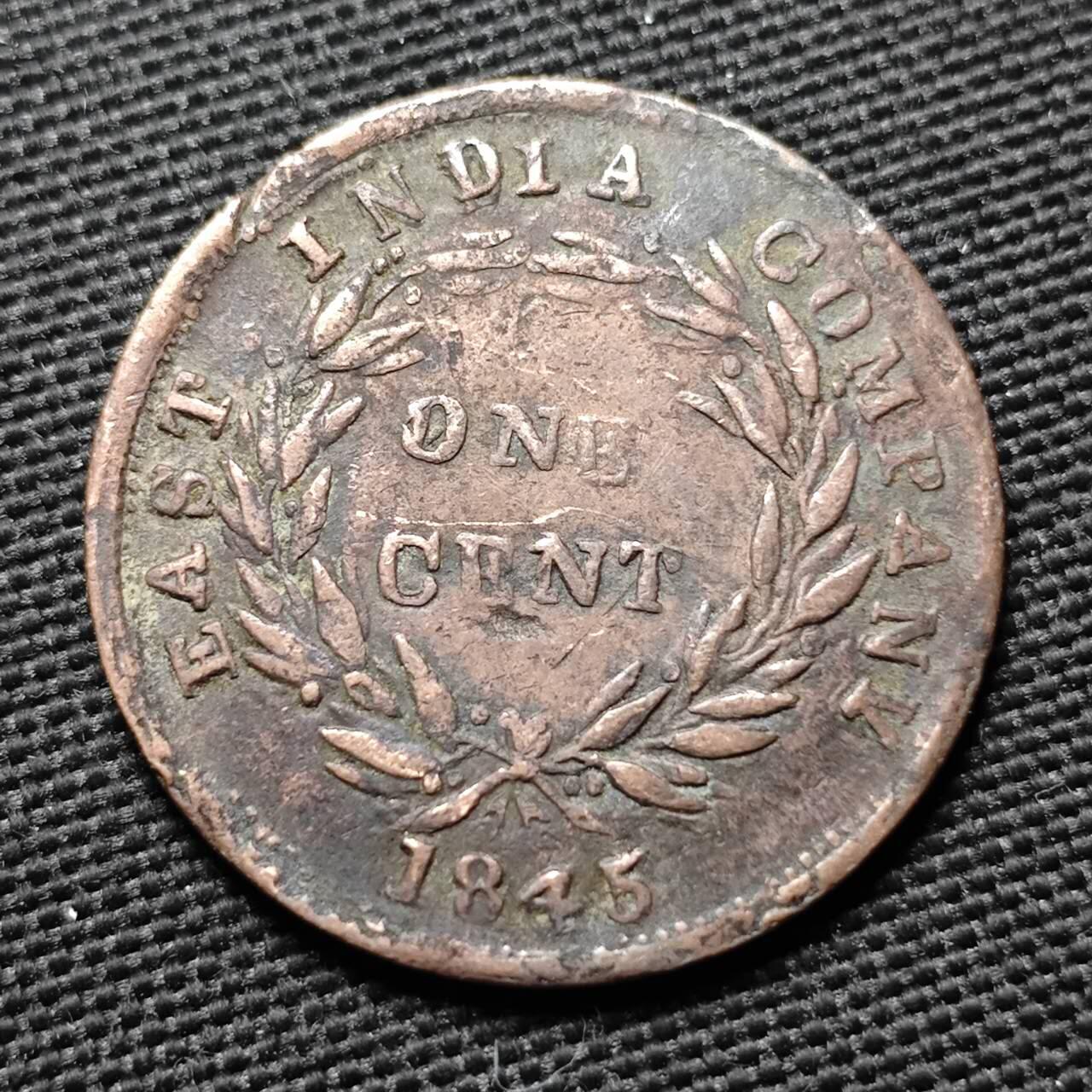 KK钱币收藏小铺  第397期 百期特怕（四拍之一） 2月预留时间 周末发货  1945英属海峡一分铜币 私铸少见