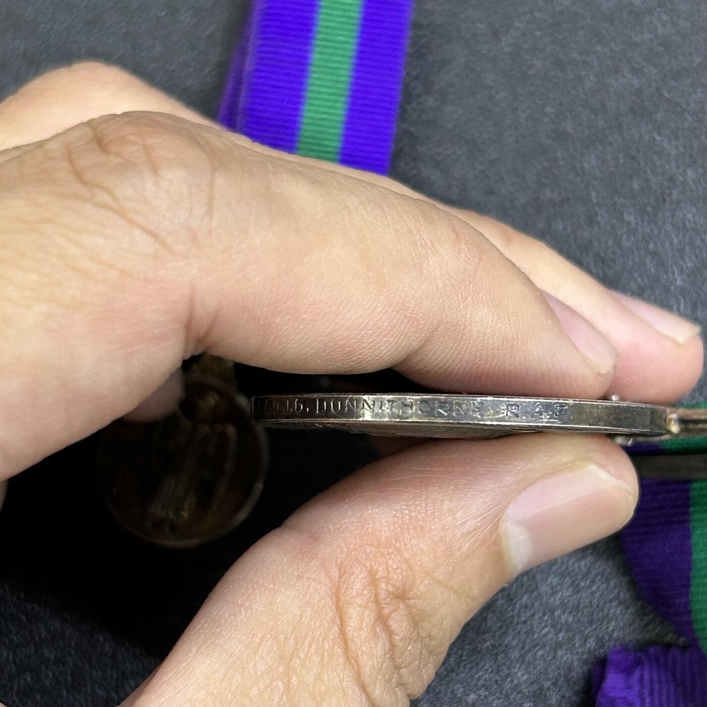 西秦中古拍卖第七十七期 2026马年新春专场 本场拍品年初九发出 英国长期服役奖章 带迷你章 均为银制 乔治六世版 巴勒斯坦1945-48勋条