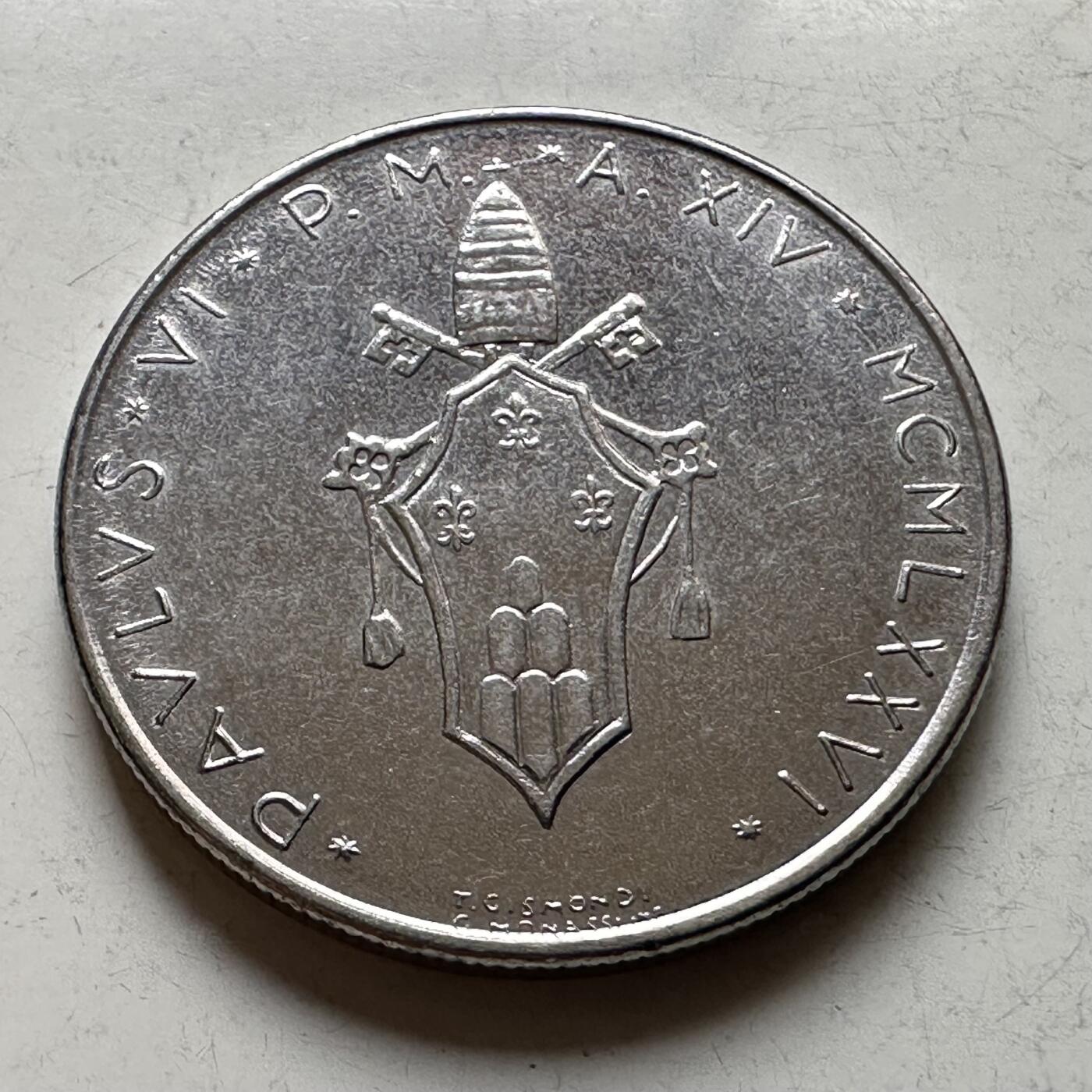 🌹外币初藏🌹🐯2026年第19场 快递已停，正月十五后再发 梵蒂冈1976年50里拉