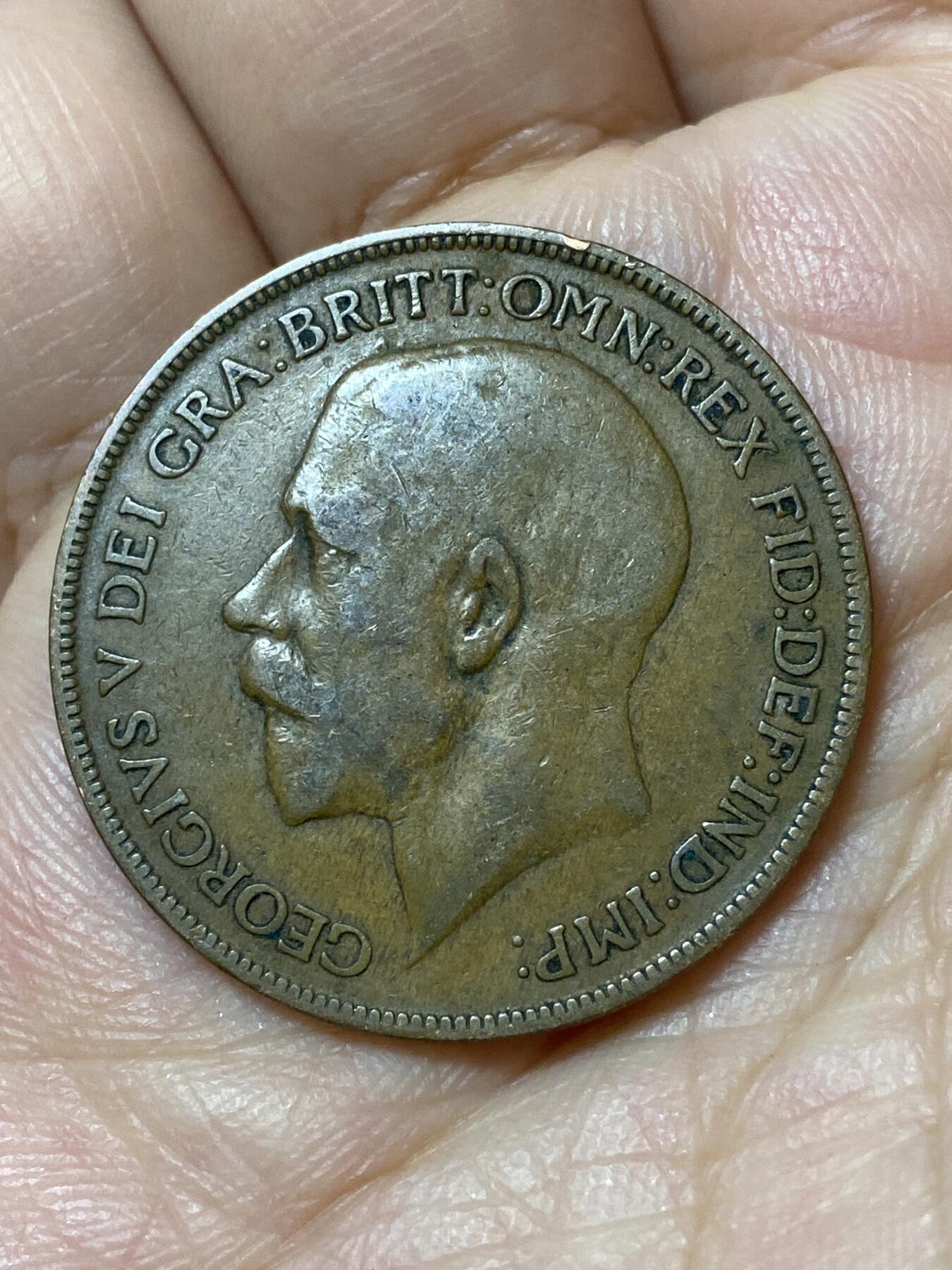 2026年第二十三场(总第一百九十二场）外国好品散币场(年后发货) 英国🇬🇧1922年1便士(乔治五世第一版)