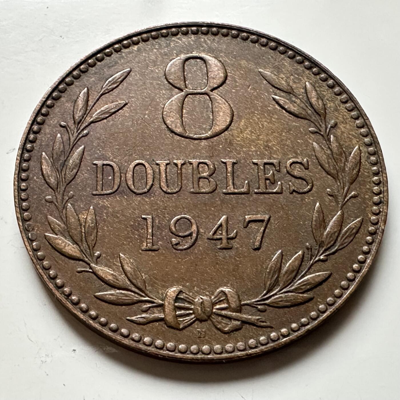 🌹外币初藏🌹🐯2026年第19场 快递已停，正月十五后再发 根西岛1947年8道布 b