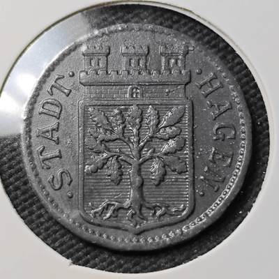 KK钱币收藏小铺  第397期 百期特怕（四拍之一） 2月预留时间 周末发货 -  1917 德紧哈根市 50芬尼锌币