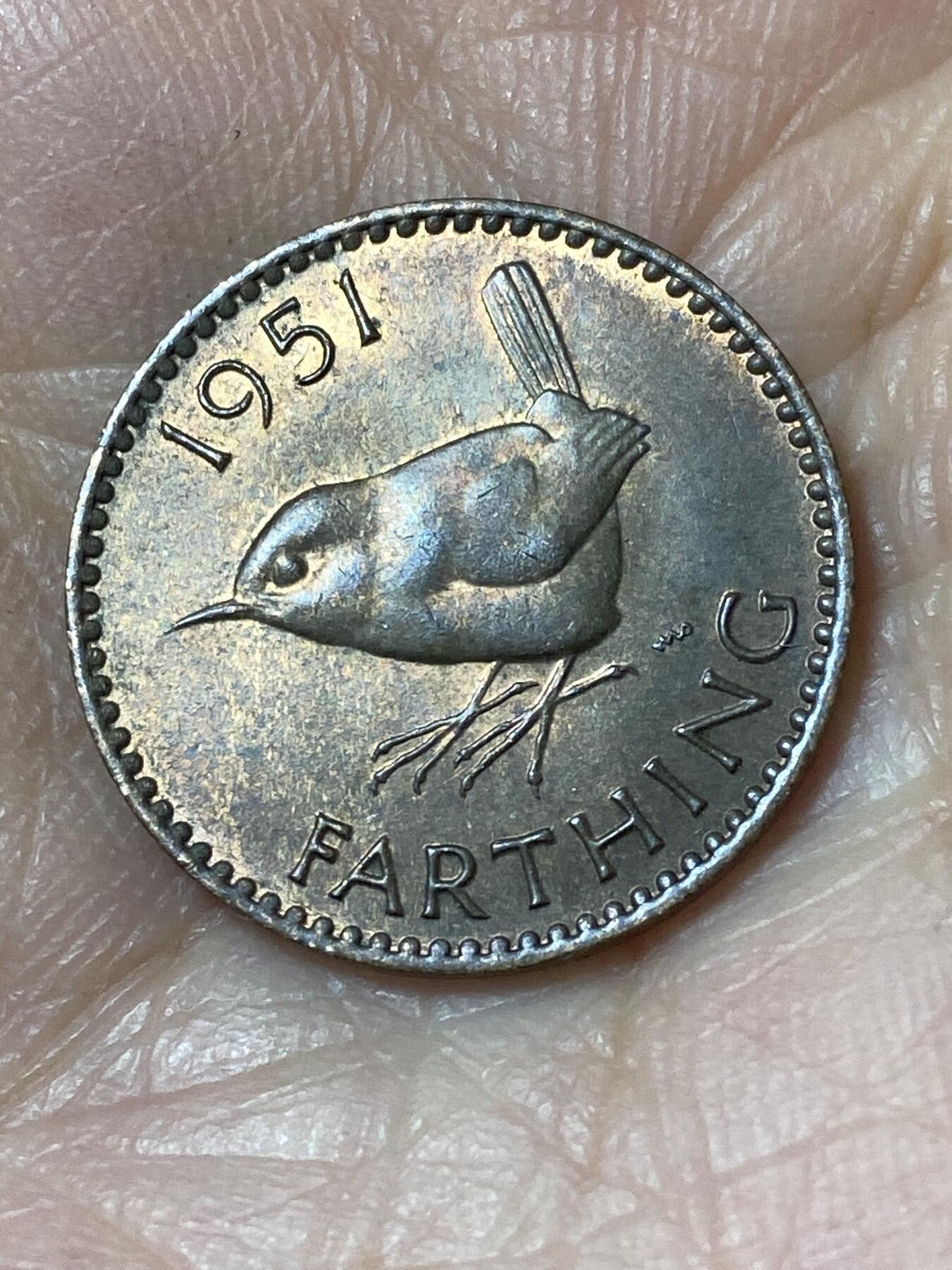 2026年第二十四场(总第一百九十三场）外国好品散币场(免佣金) 带光好品–英国🇬🇧1951年1法新(乔治六世第二版)