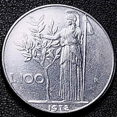 泉币菌-第191场- 迎春节专场 本场拍品多 请提前出价 年前能发货的最后一场（本期结束后 明天 2月14日发货 请及时付款） - 意大利早期100里拉 月亮和记忆女神密涅瓦 不锈钢币 27.8mm